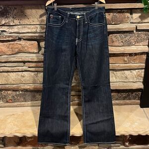 Big Star Relaxed Bootcut Dark Wash Western Jeans